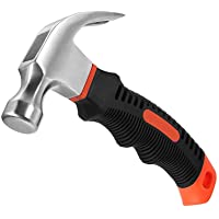 Martillo Pequeño-Mini Martillo-Martillo de Garra de Acero al Carbono-Empuñadura Ergonómico-Multifuncional-para Trabajar…